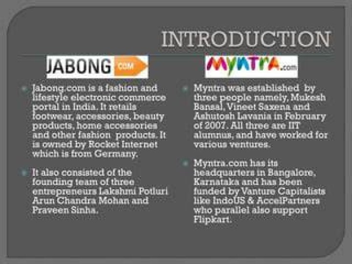 Are jabong and myntra same?