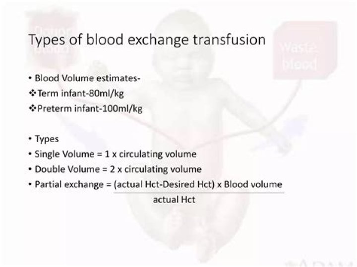 By exchange blood transfusion?