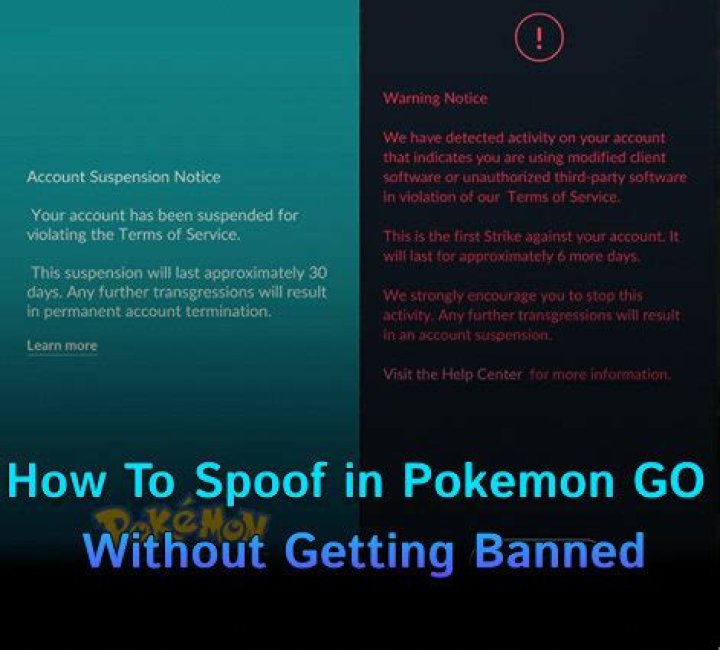 Can i get banned for spoofing pokemon go?