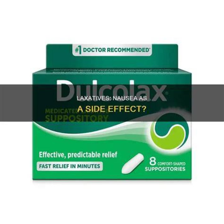 Can laxatives cause nausea?