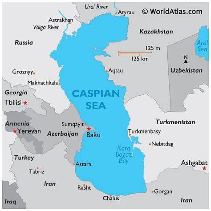 Can ships get out of the caspian sea?