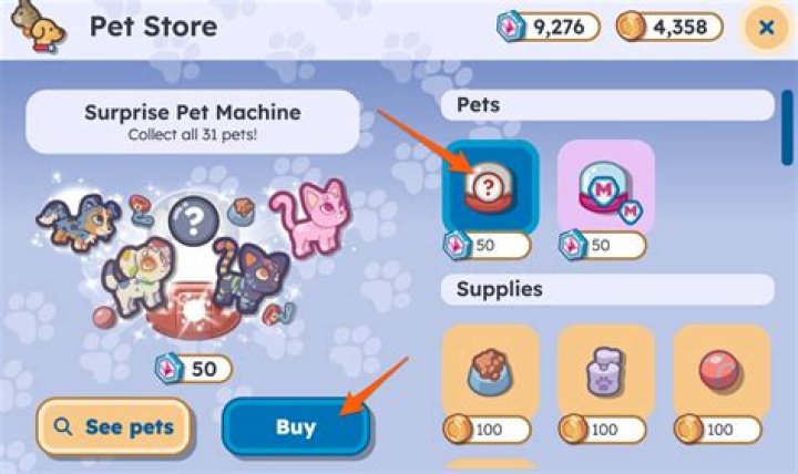 Can you gift pets on msp?