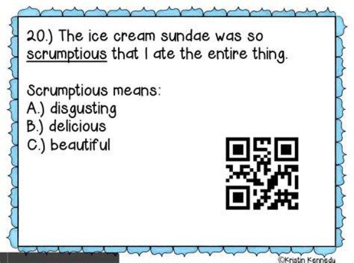 Does scrumptious mean delicious?