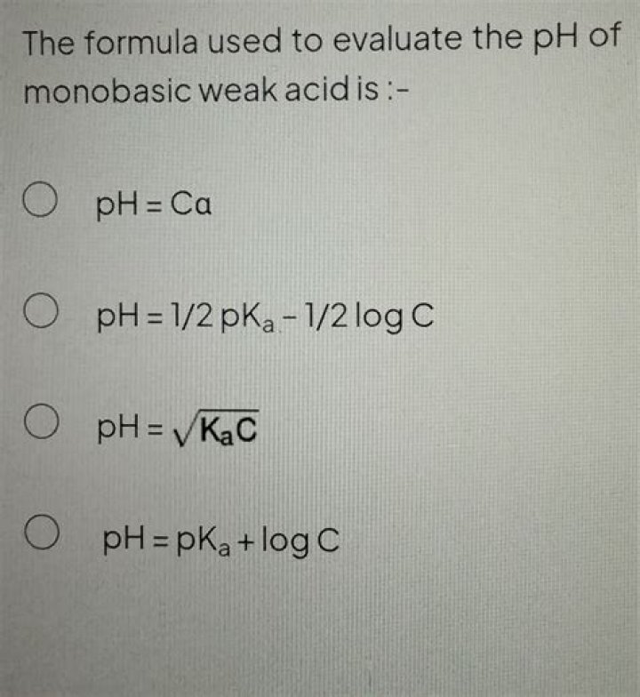 How to determine monobasic acid?