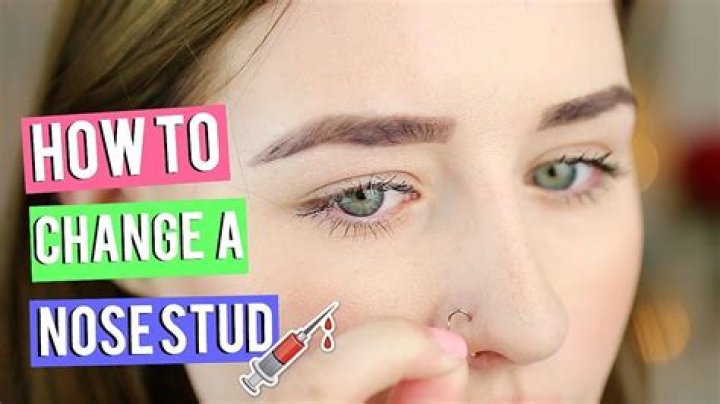 How to keep l shaped nose ring in?