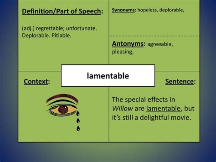 How to use lamentable in sentence?