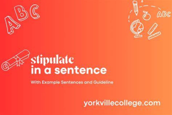 How to use stipulate in a sentence?