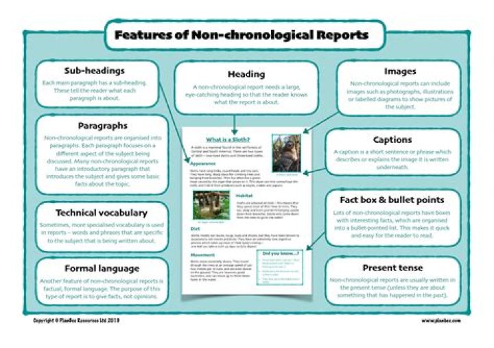 How to write a non chronological report?