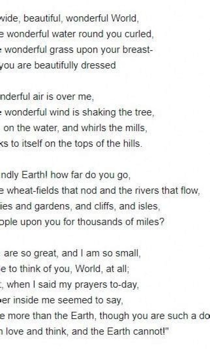 In the poem above beautifully drest refers to?