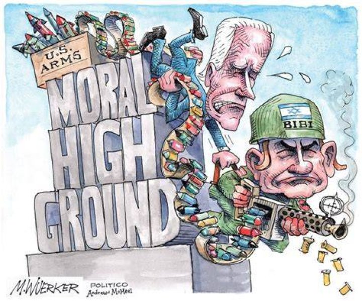 On moral high ground?
