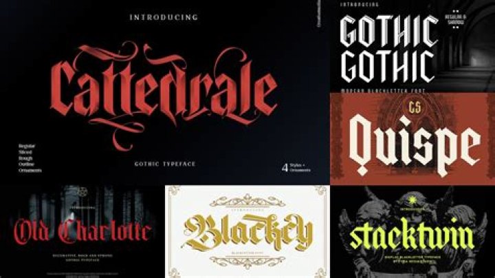 What are black letter fonts?