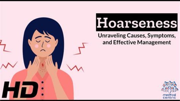 What does hoarseness mean?