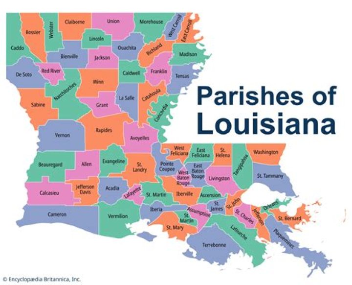 What does parish mean in louisiana?