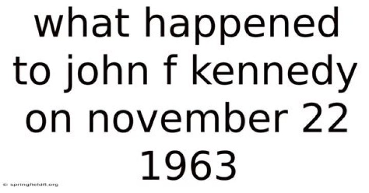 What happened to john?