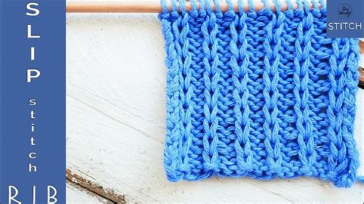 What is a slip stitch in knitting?