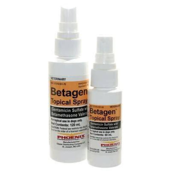 What is betagen topical spray used for?