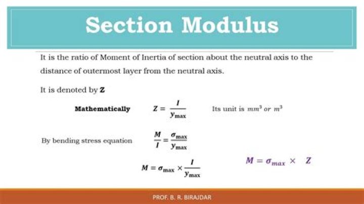 What is section modulus?