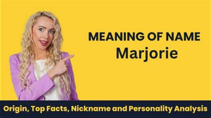 Whats is the meaning of marjorie?