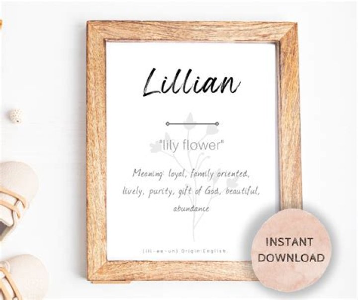 Whats the meaning of lillian?