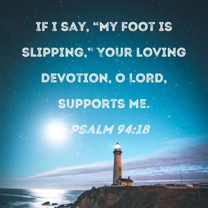 When i said my foot is slipping?