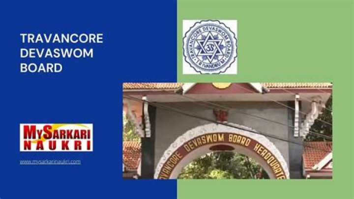 When was travancore devaswom board formed?