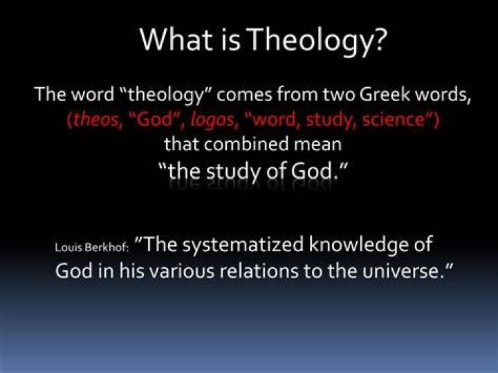 Where does the word theology come from?