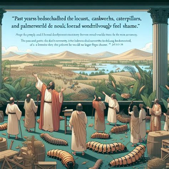 Where in the bible does it talk about the cankerworm?