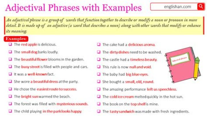 Where is adjectival phrase?