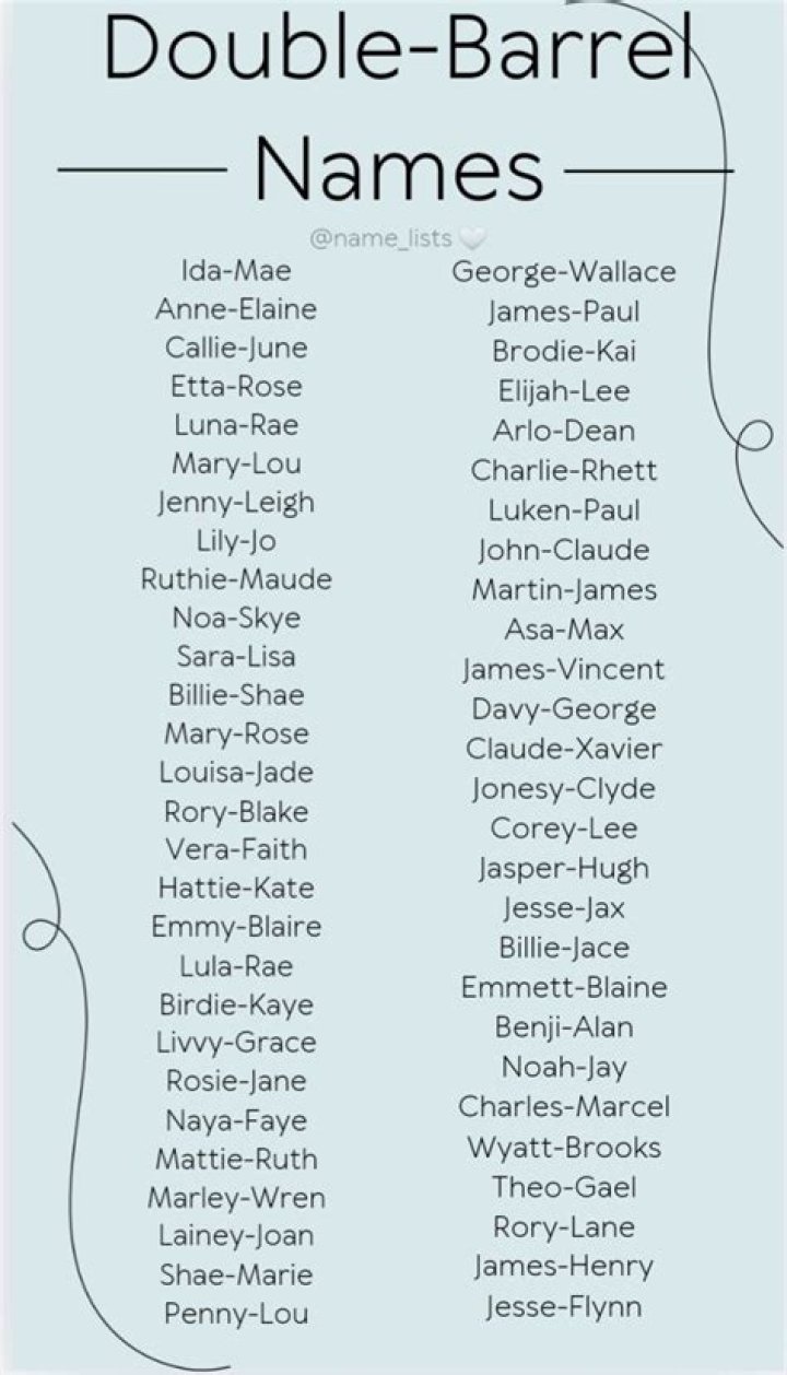Why double barreled names?