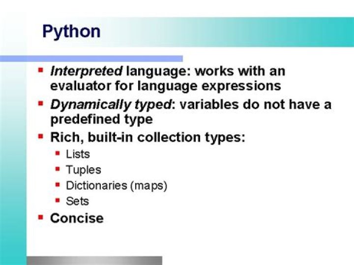 Why python is interpreted language?