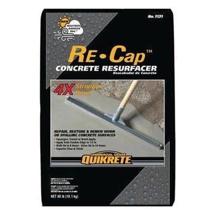 Will concrete resurfacer stick to painted concrete?